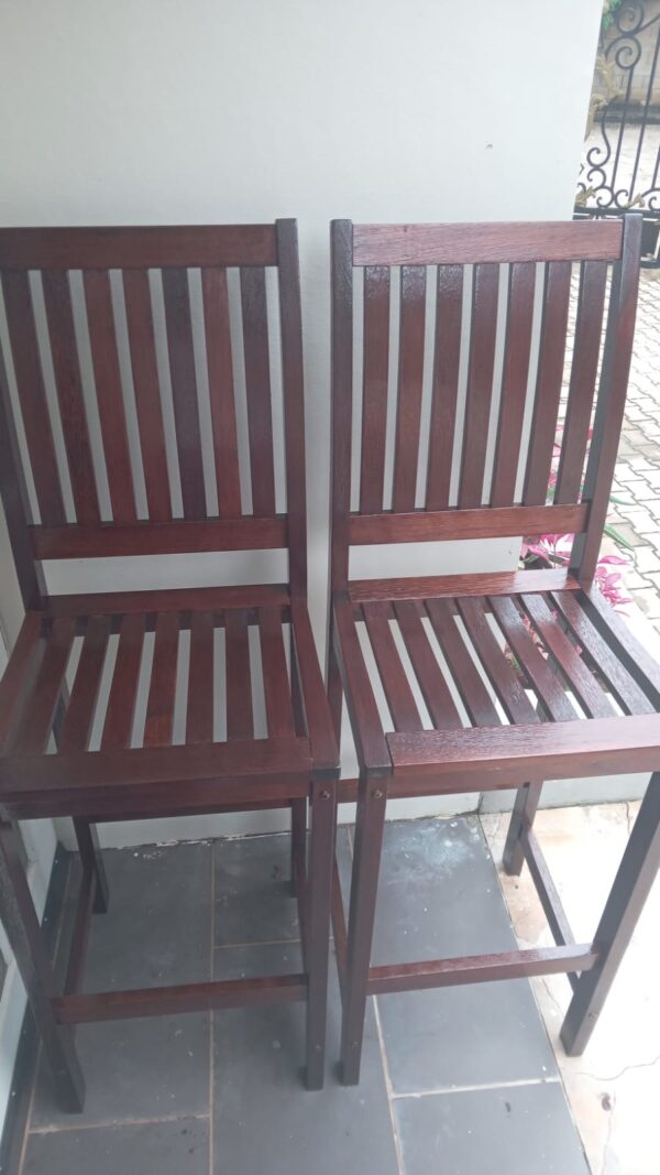 Solid Teak High Back Chair - Used Solid Teak High Back Chair - Like New