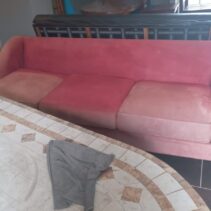 Pink Modular Sectional Sofa - Like New