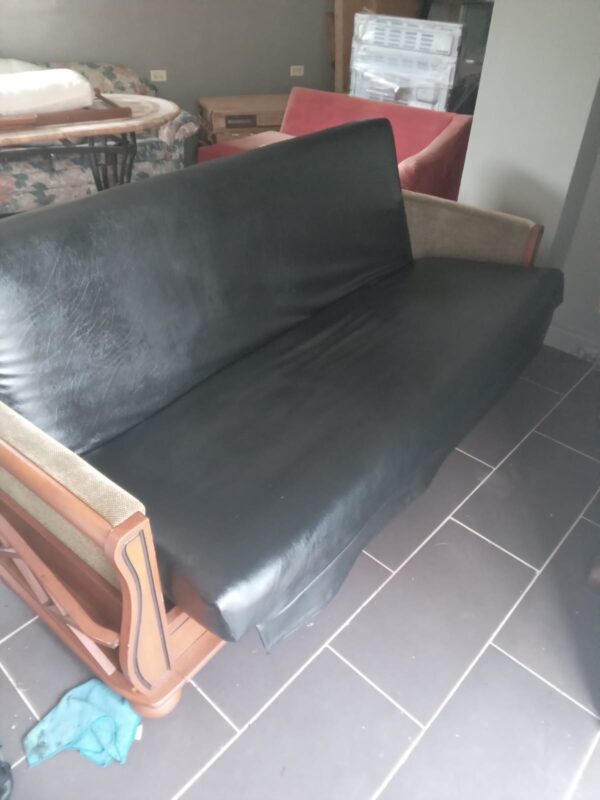 Black Futon Sofa Bed - Used Black Futon Sofa Bed - Like New